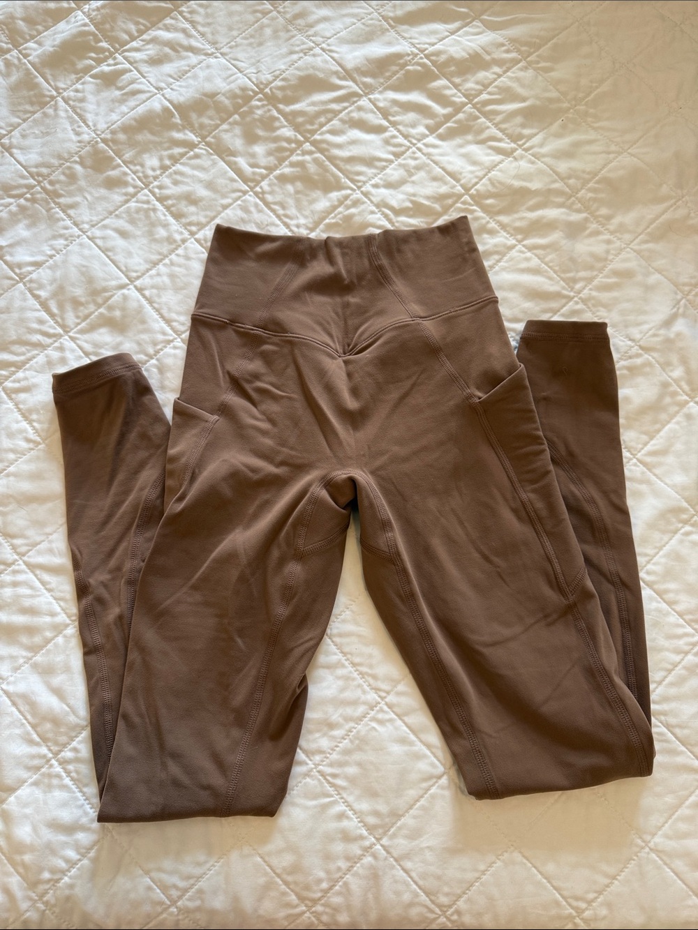BuffBunny Girls Brown/tan High-Waist Leggings